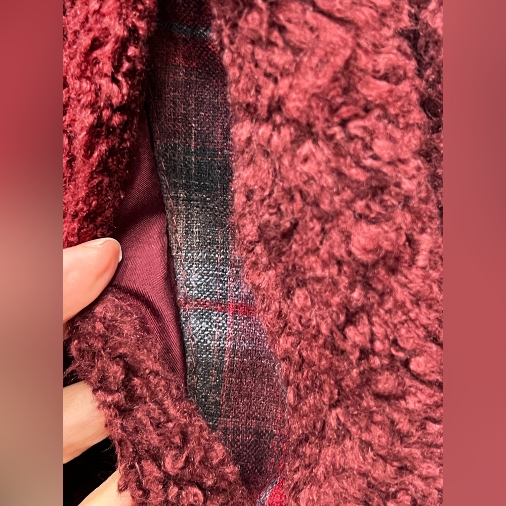 Pendleton Burgundy Fleece Jacket - image 3